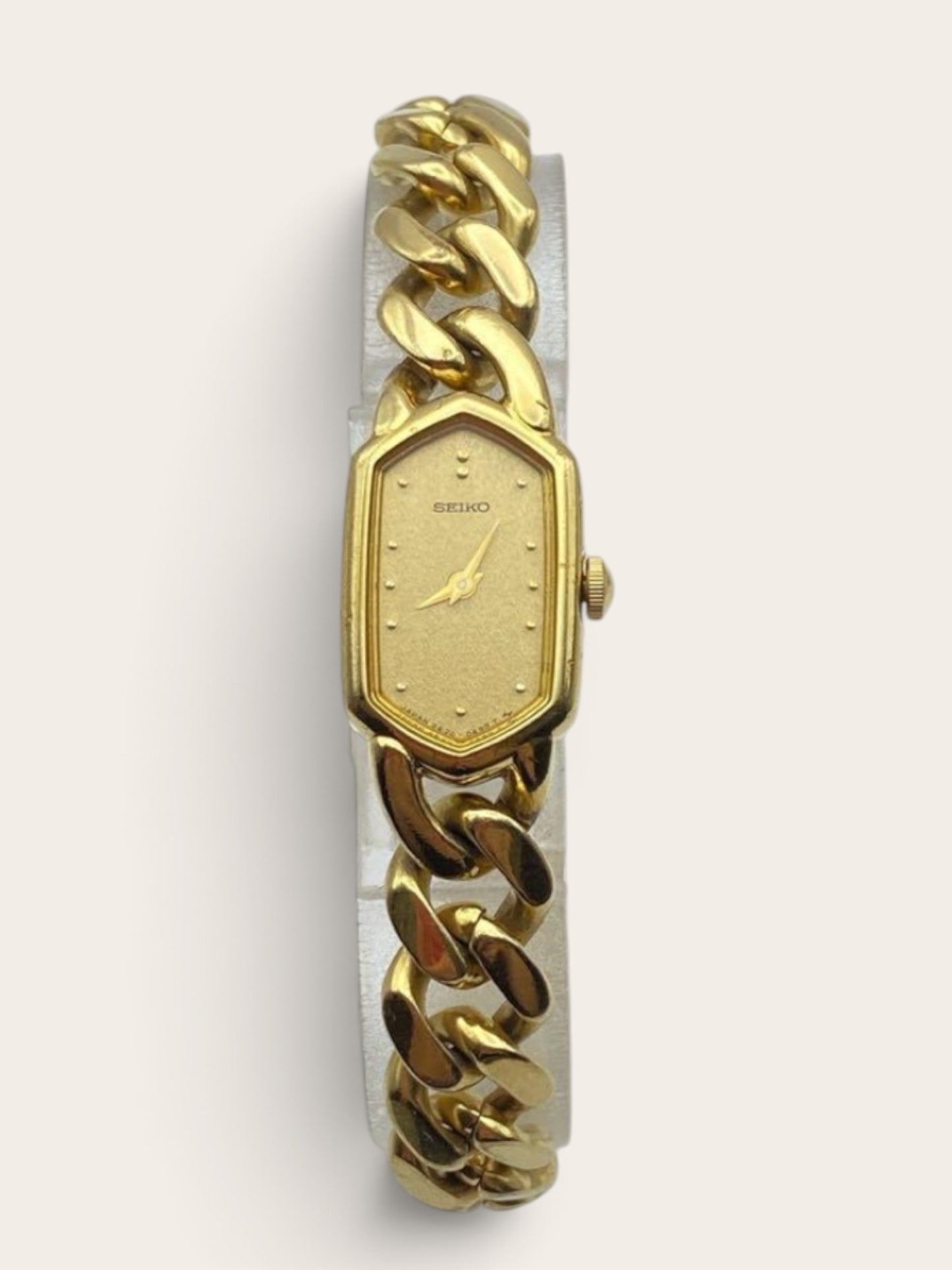 SEIKO Gold-Tone Chain Bracelet Watch