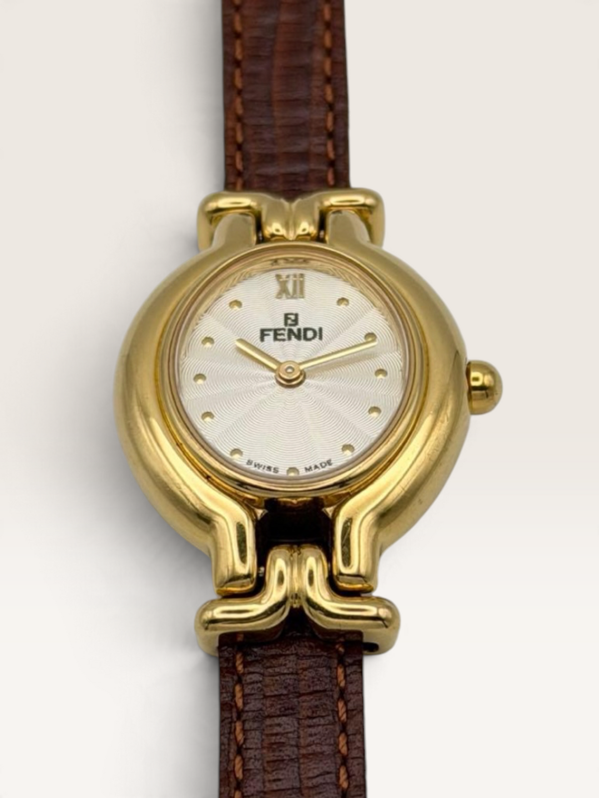 FENDI 640L Chameleon Vintage Quartz Watch with Nine Leather Straps