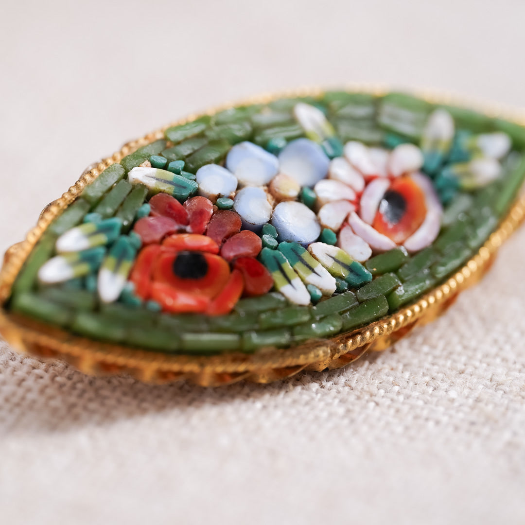 Vintage Micromosaic Brooch
