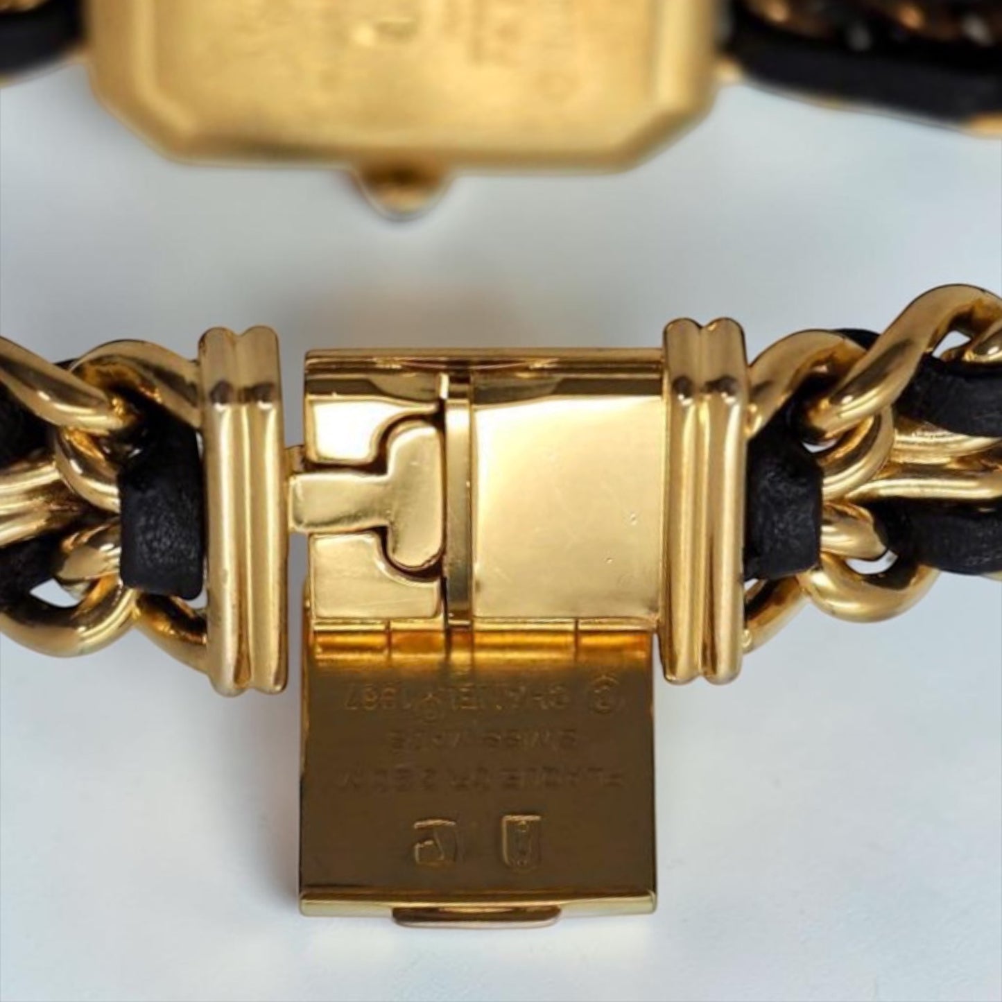 CHANEL Première Vintage Watch — Black Dial × Gold