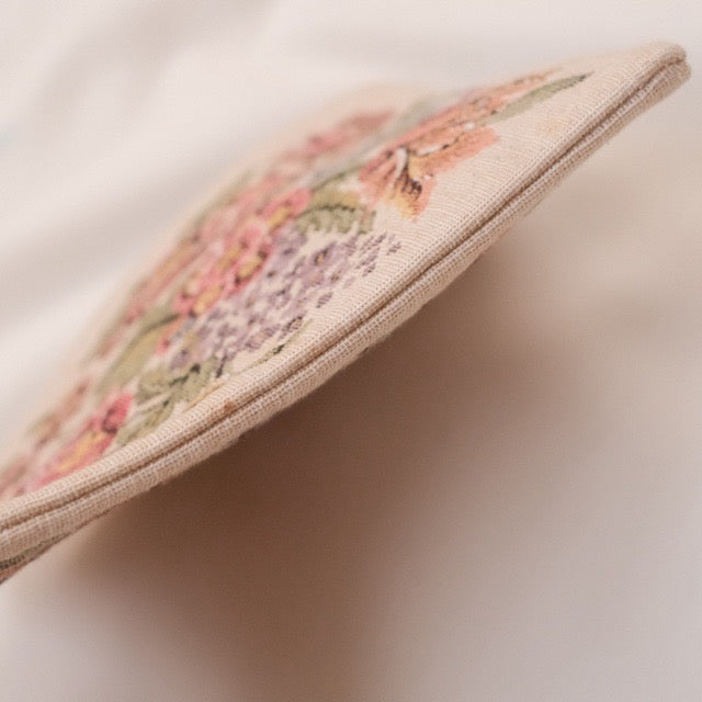 Vintage Petit Point Floral Cosmetic Pouch (Wienerwald, Austria)