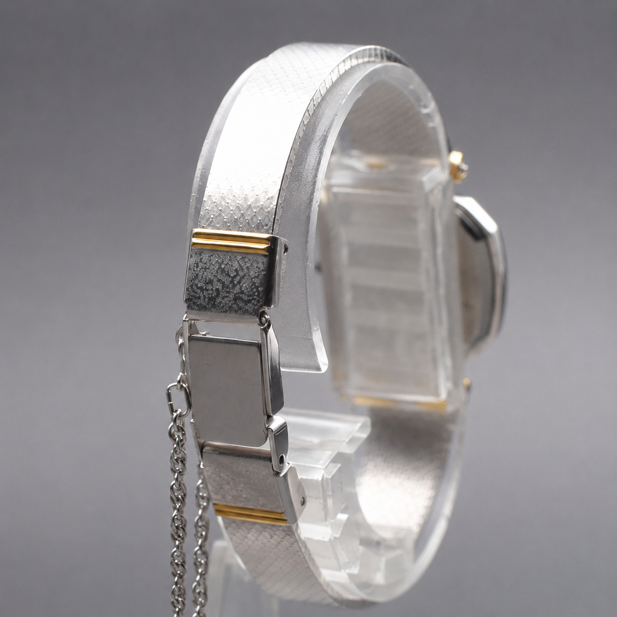 Seiko Exceline Square-Case Roman Numeral Mesh Bracelet Watch