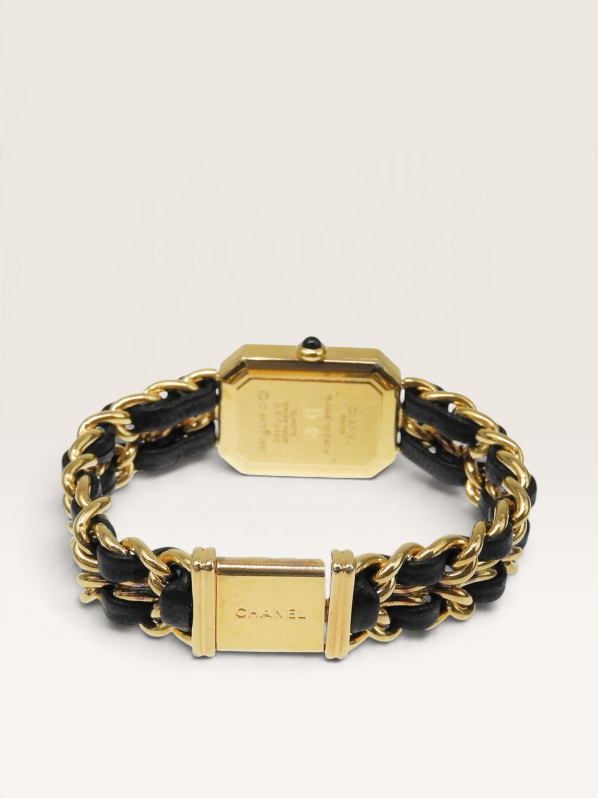 CHANEL Première S – Vintage Gold-Tone Chain Watch