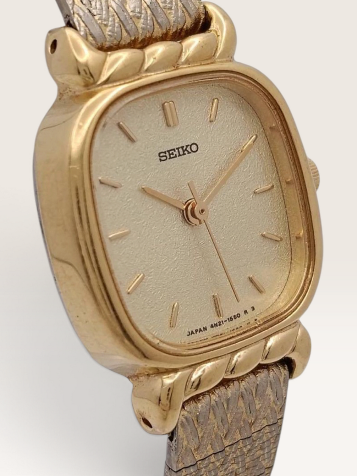 SEIKO Gold Square Vintage Watch