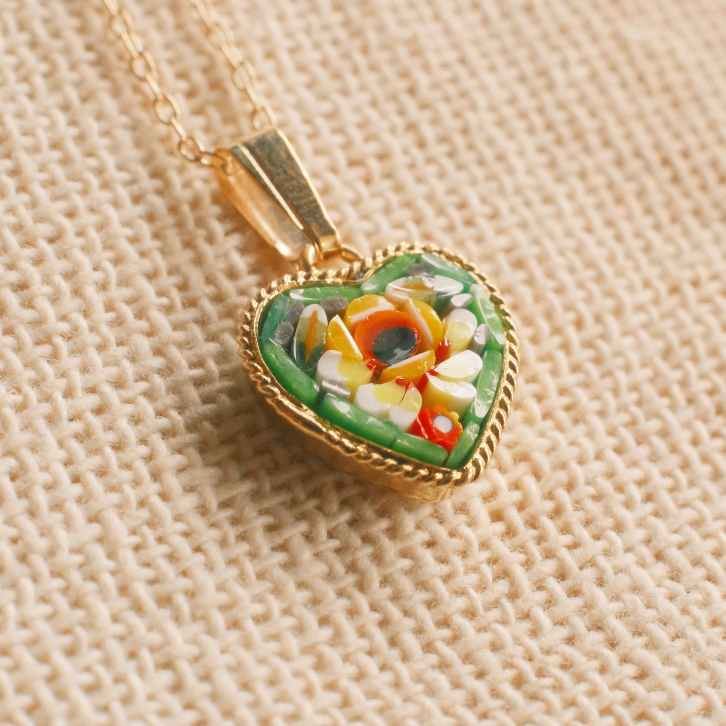 The Continental Collection: マイクロモザイクペンダント "Amalia"