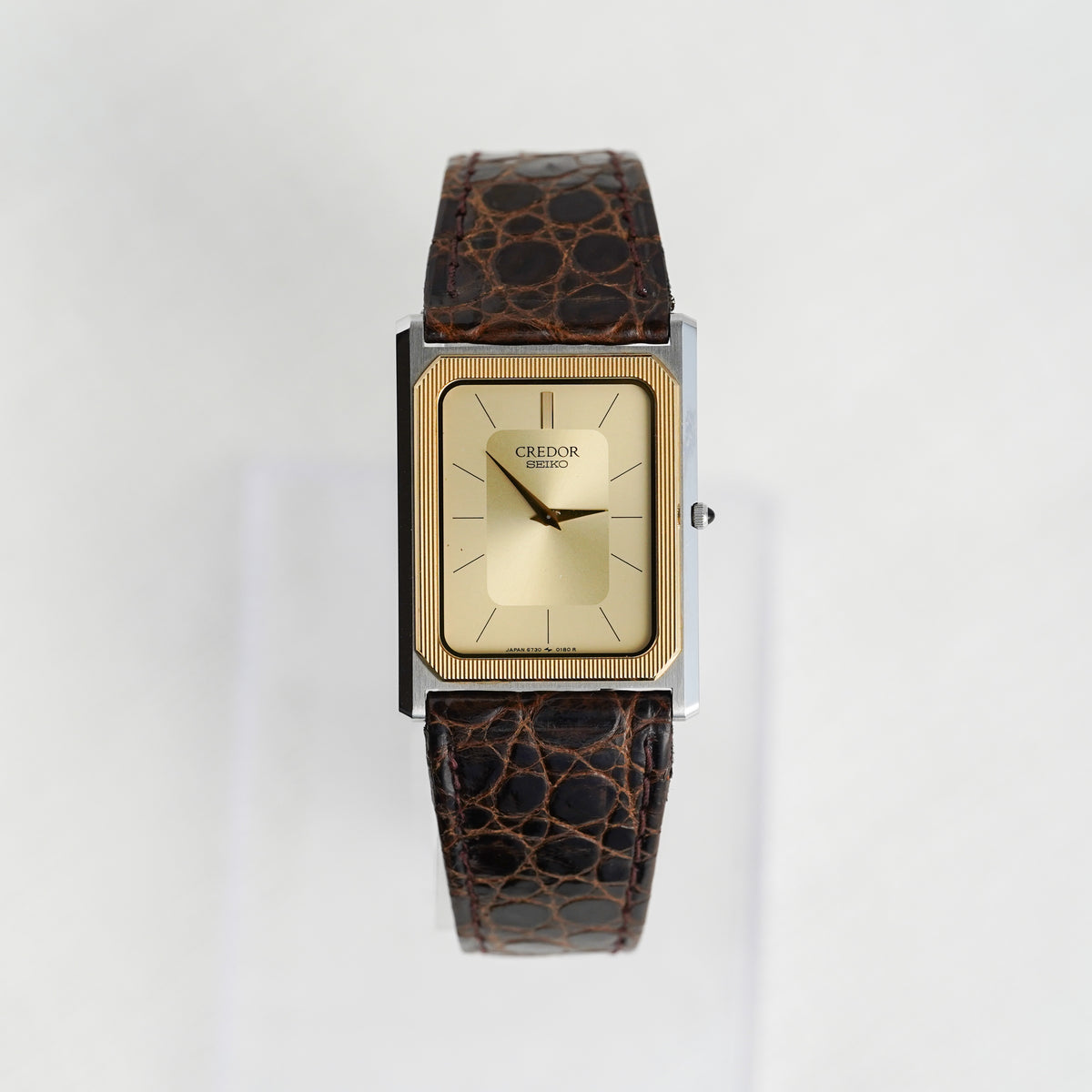 SEIKO CREDOR Two-Tone Rectangular Watch