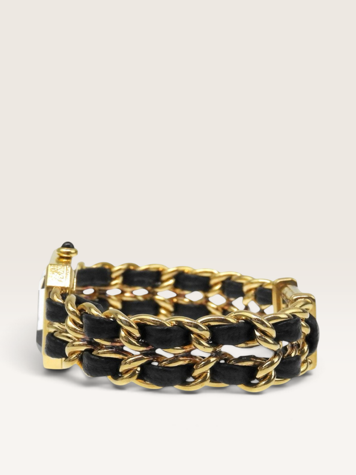 CHANEL Première S – Vintage Gold-Tone Chain Watch