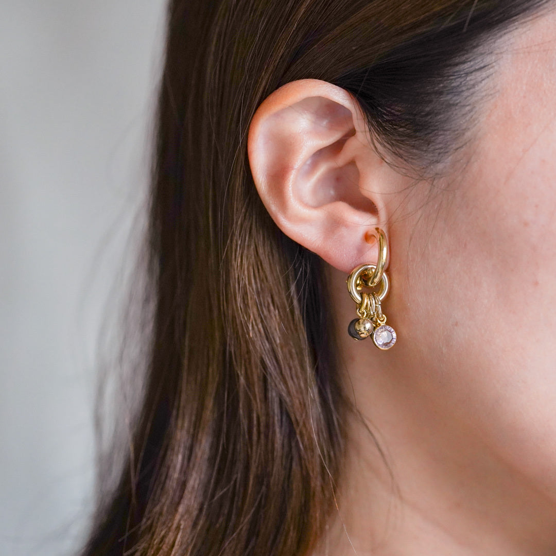 Vintage 2-way cluster earrings