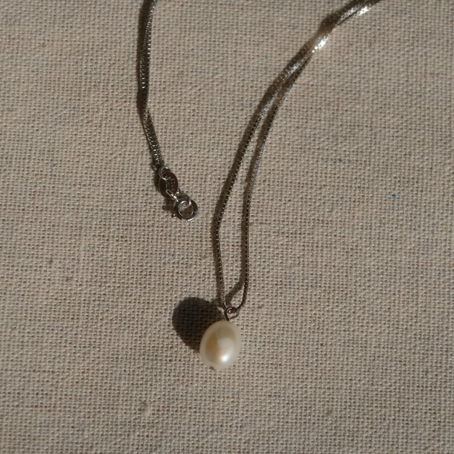 Vintage Baroque Pearl Pendant Necklace