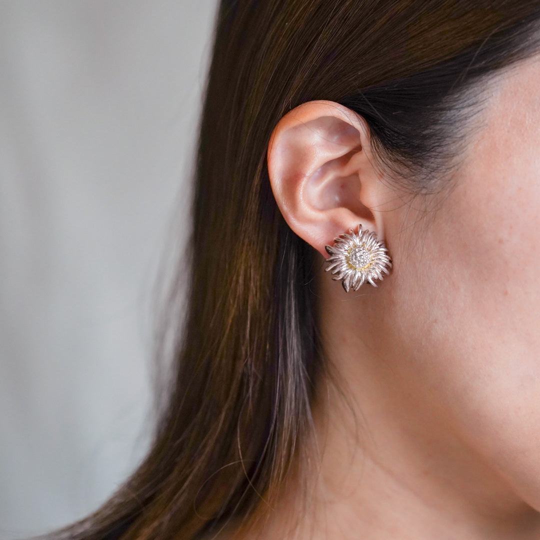 Vintage Floral Motif Earrings