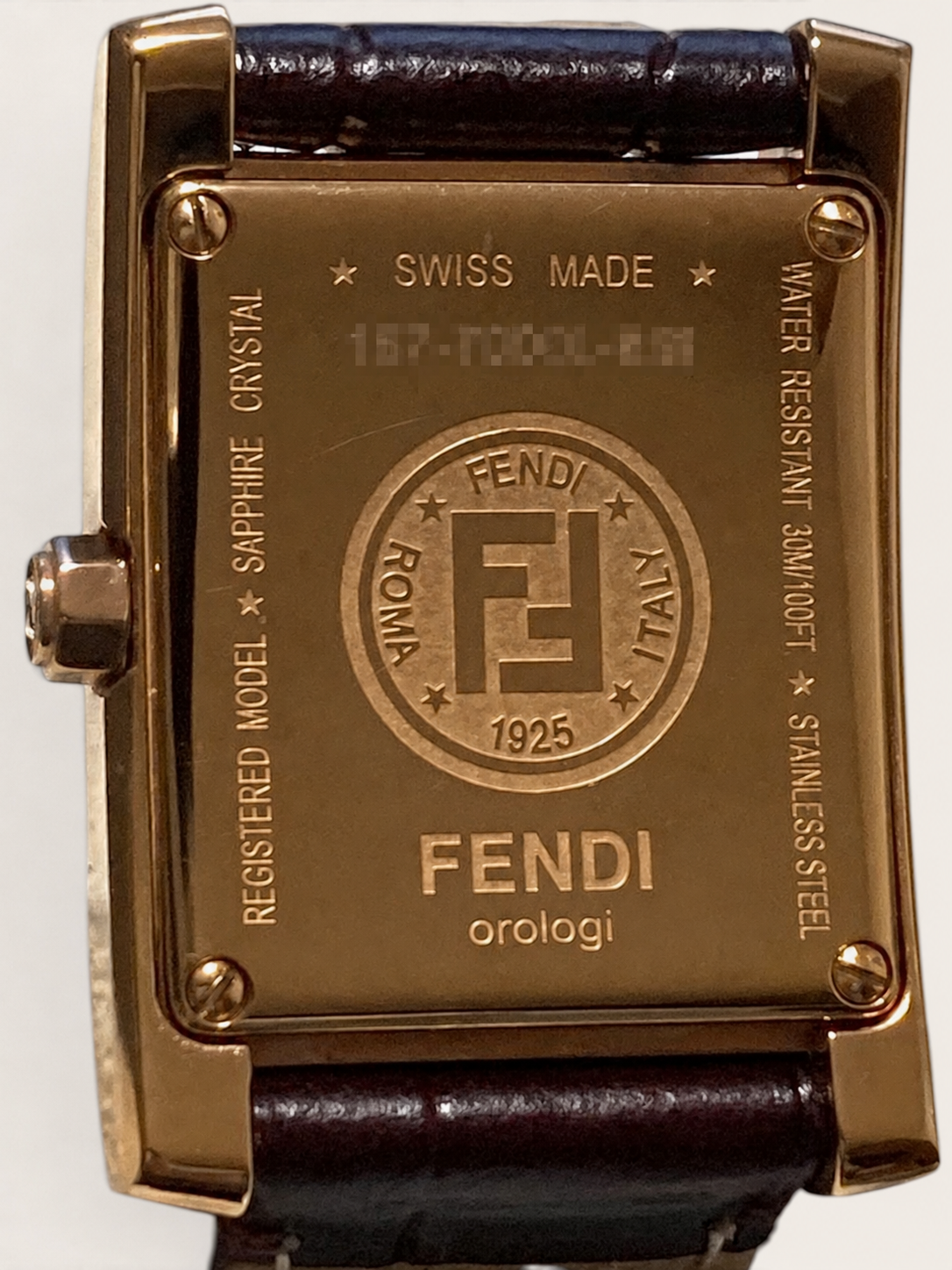 FENDI Vintage Watch "Orologi" (12P Diamond, Pink Gold)