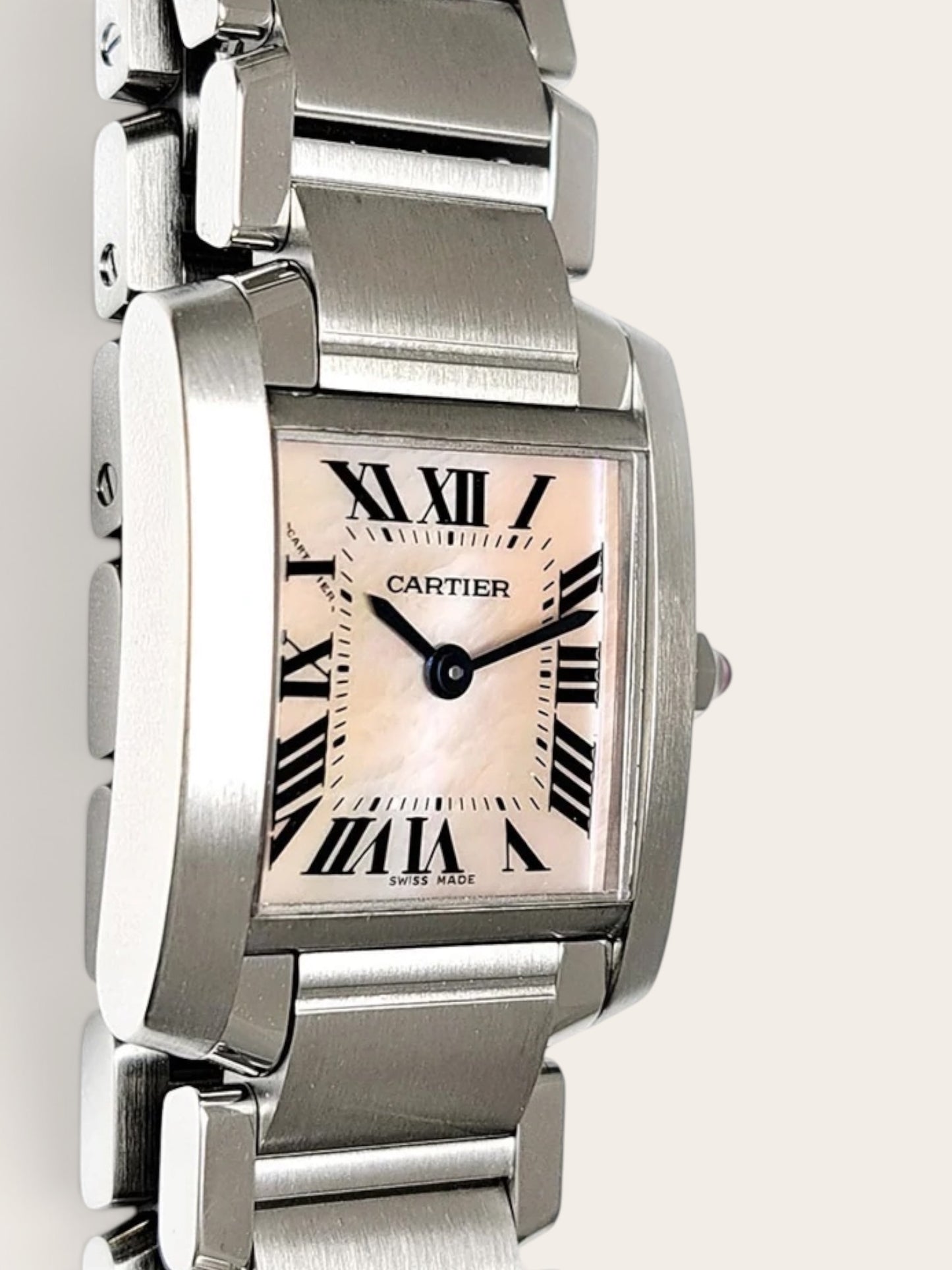 Cartier Tank Française SM (Pink Shell Dial)