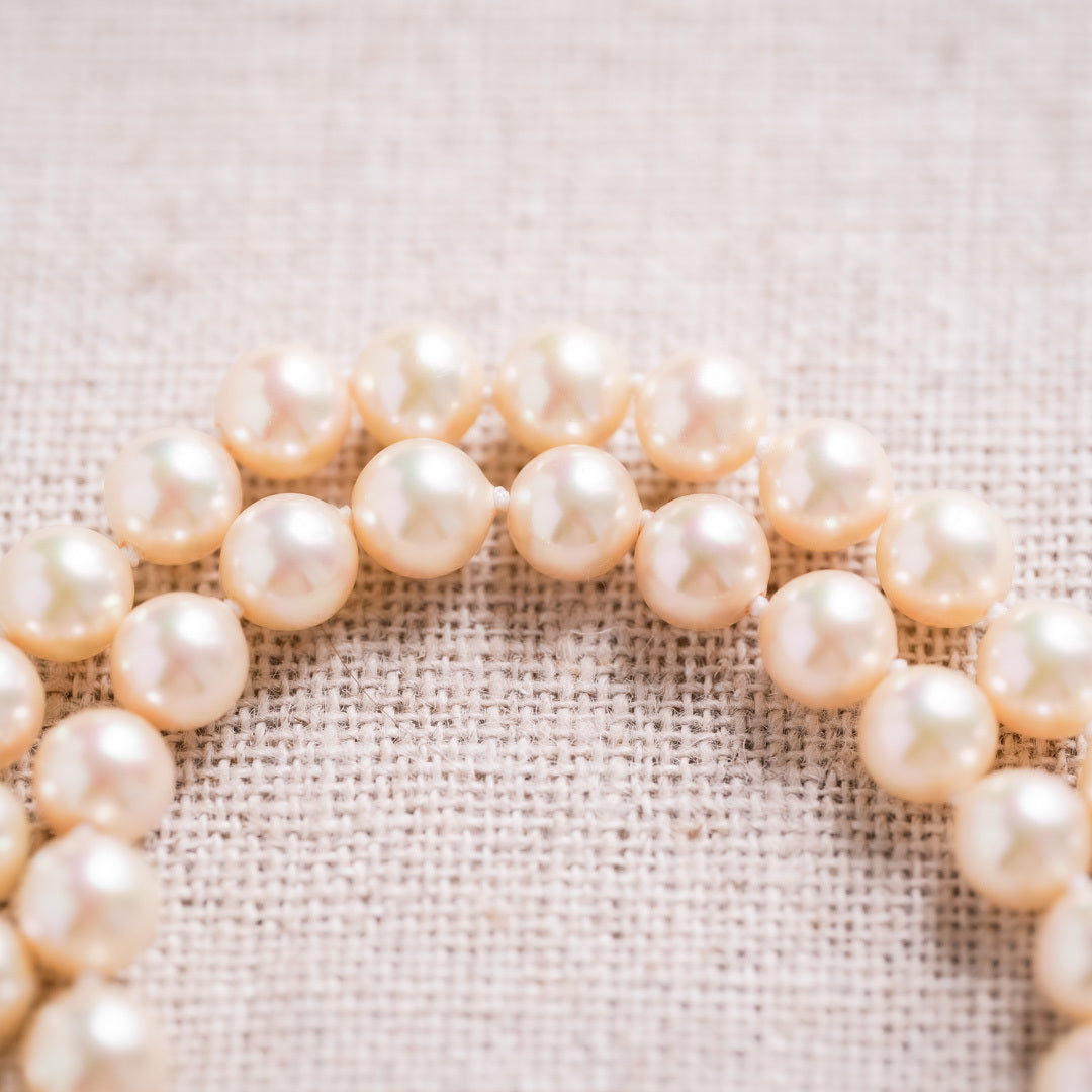 Vintage Majorica Pearl & Silver Necklace