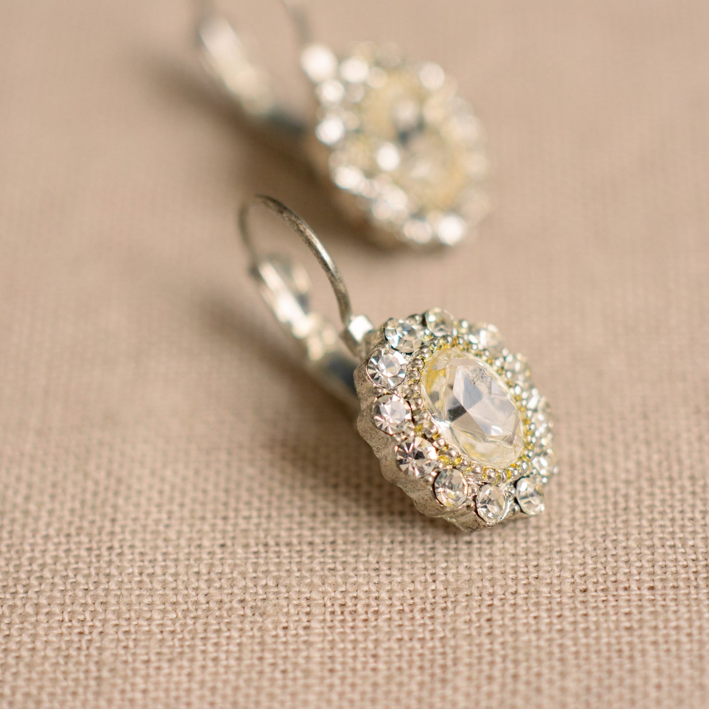 Vintage Floral Motif Earrings