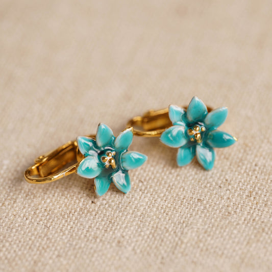 Vintage Enamel Earrings