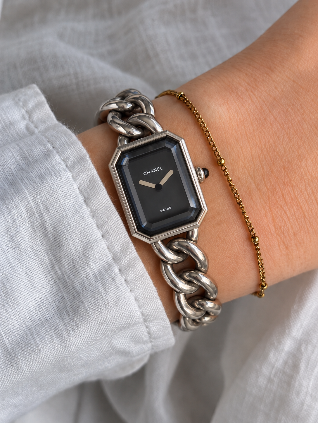 CHANEL Première L Vintage Quartz Watch