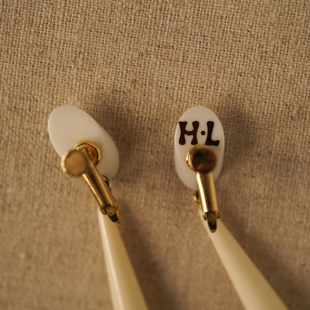 Vintage Ivory Statement Earrings