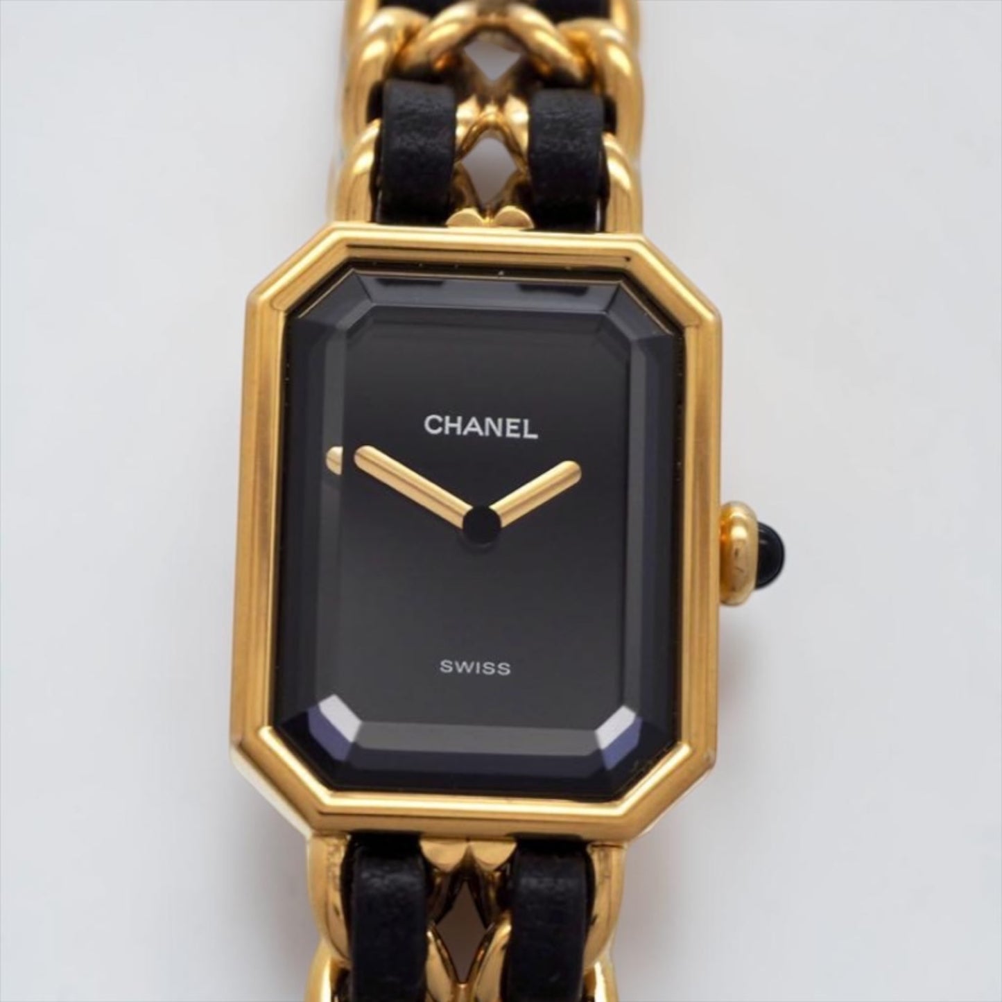 CHANEL Première Vintage Watch — Black Dial × Gold