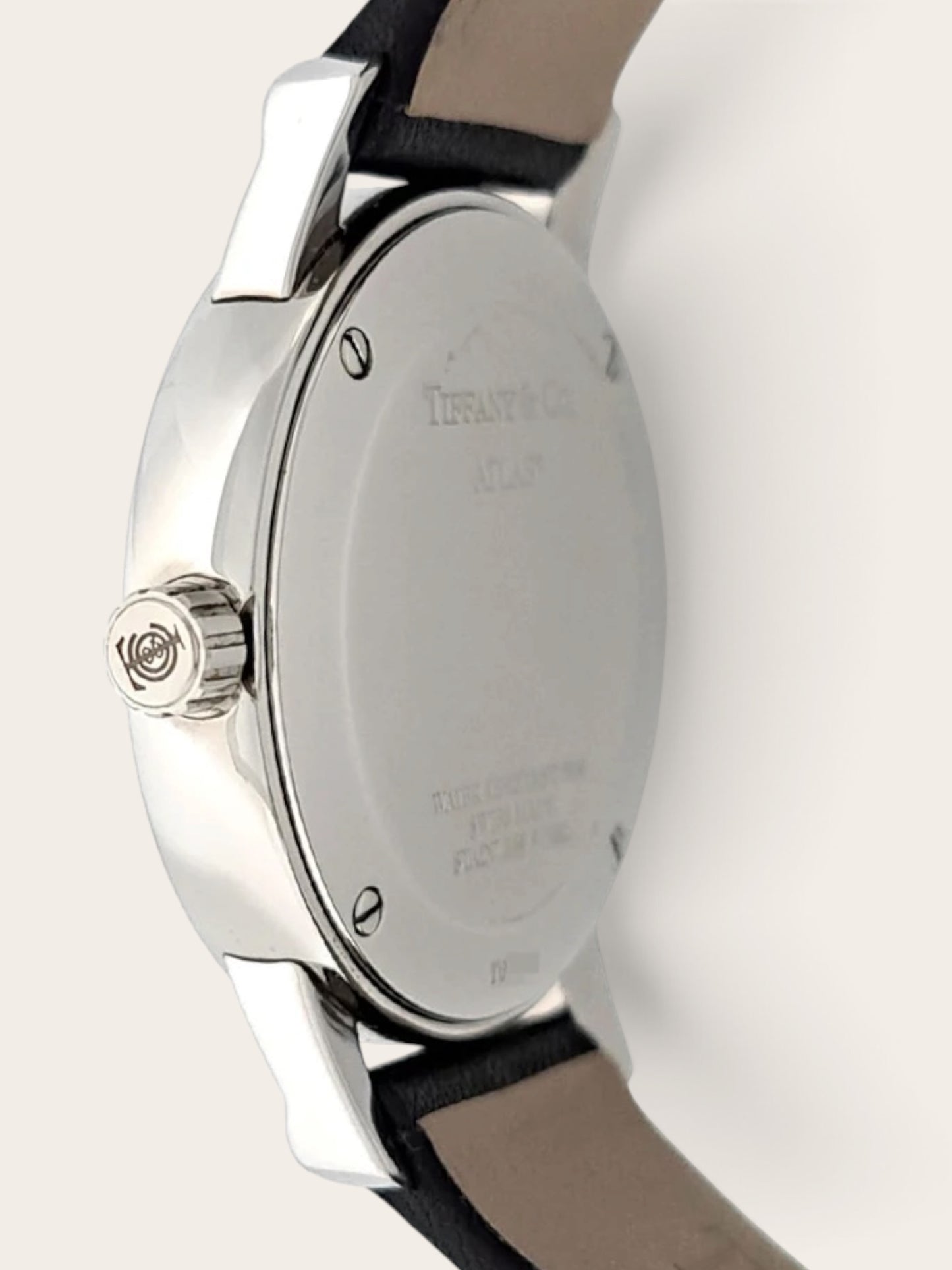 TIFFANY & Co. Atlas Black Dial Ladies Watch
