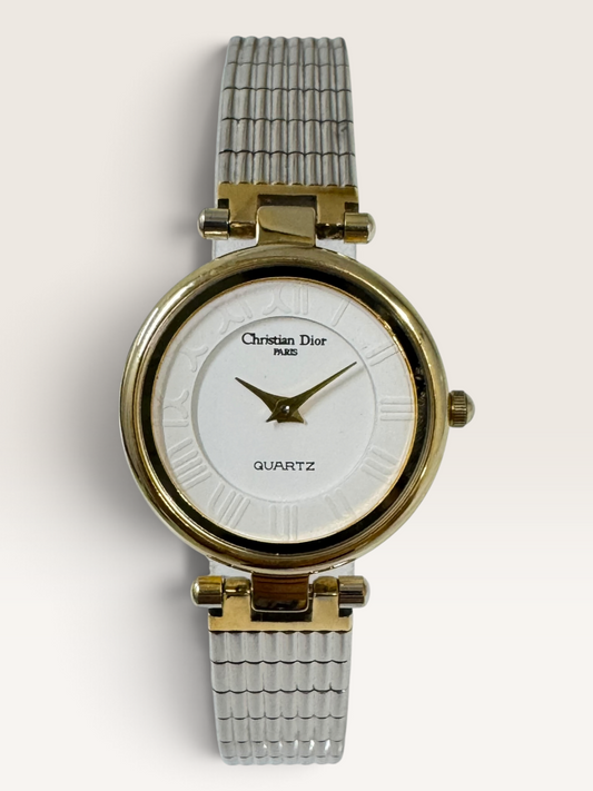 Christian Dior Two-Tone Vintage Quartz Watch