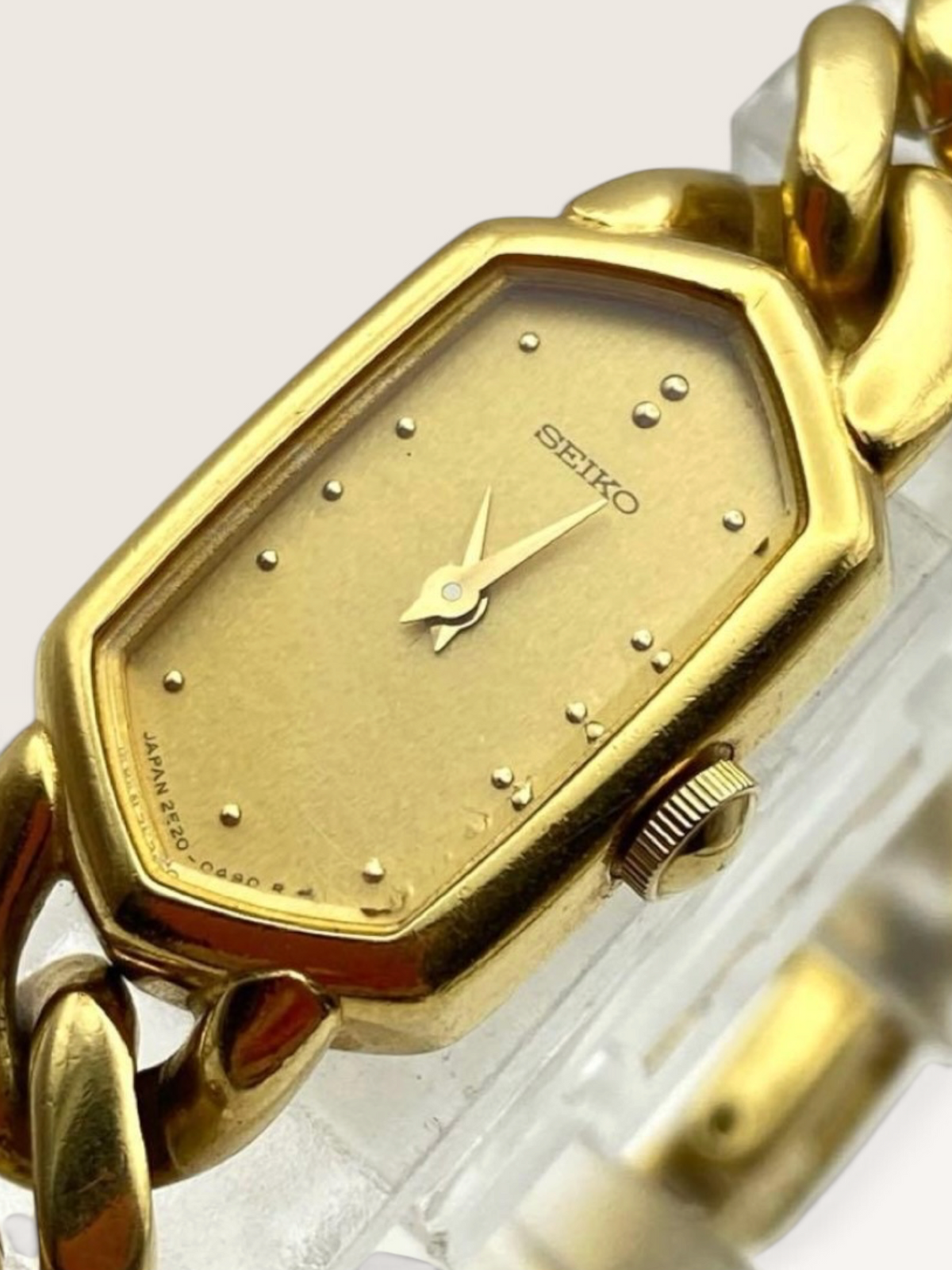SEIKO Gold-Tone Chain Bracelet Watch