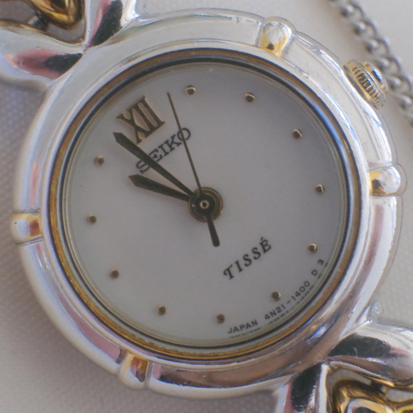 Seiko TISSÉ Laurel-Motif Two-Tone Bracelet Watch