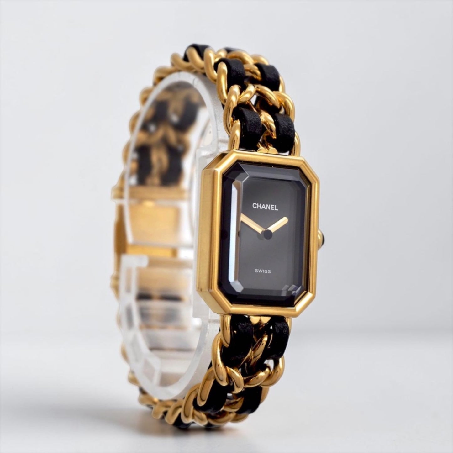 CHANEL Première Vintage Watch — Black Dial × Gold