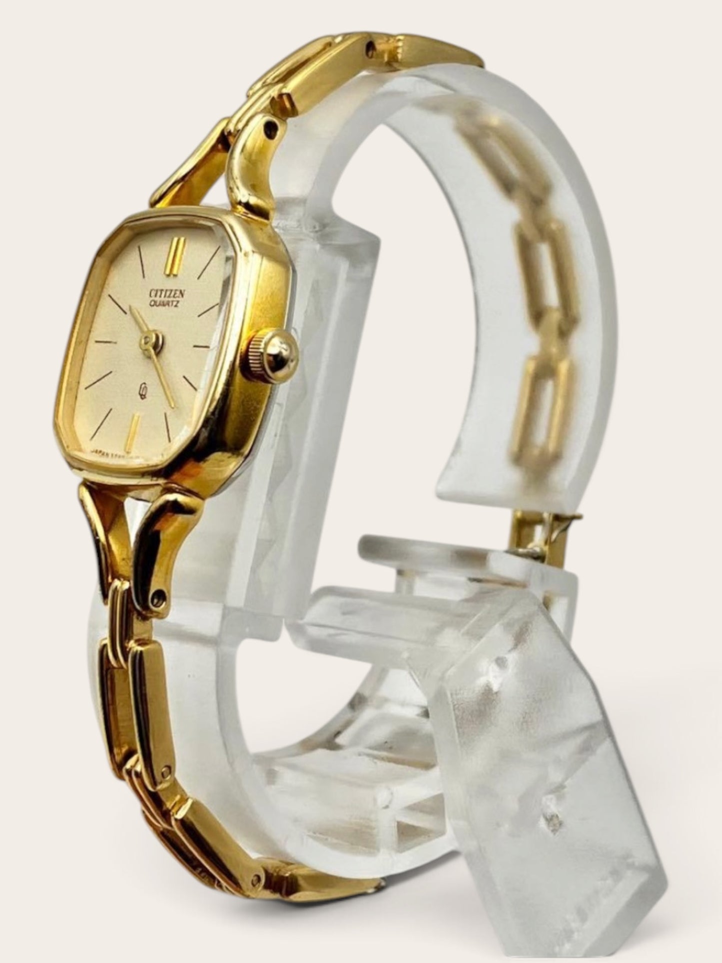 CITIZEN Gold-Tone Tonneau Bracelet Watch
