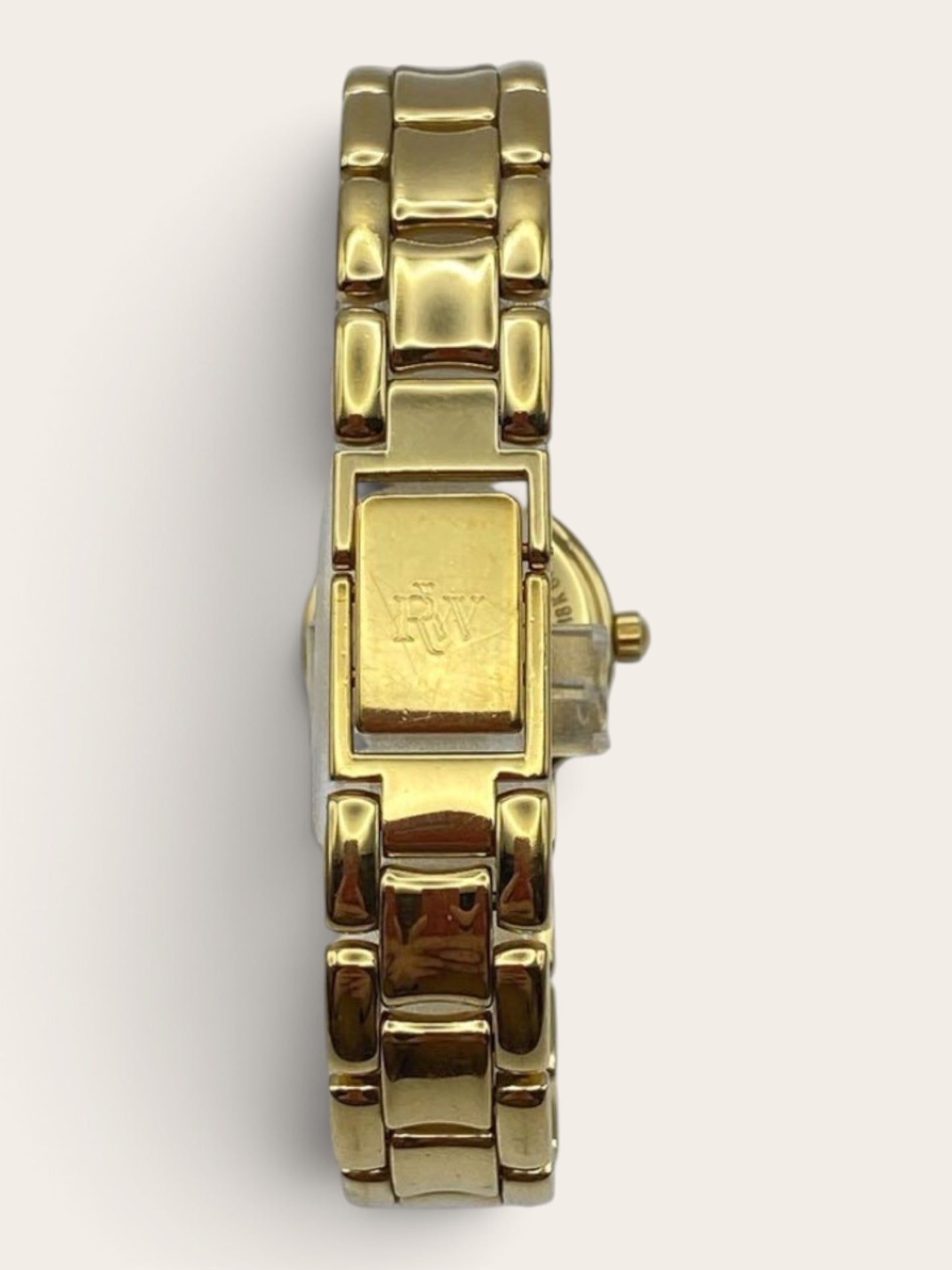 RAYMOND WEIL Gold-Tone Clear-Stone Bracelet Watch