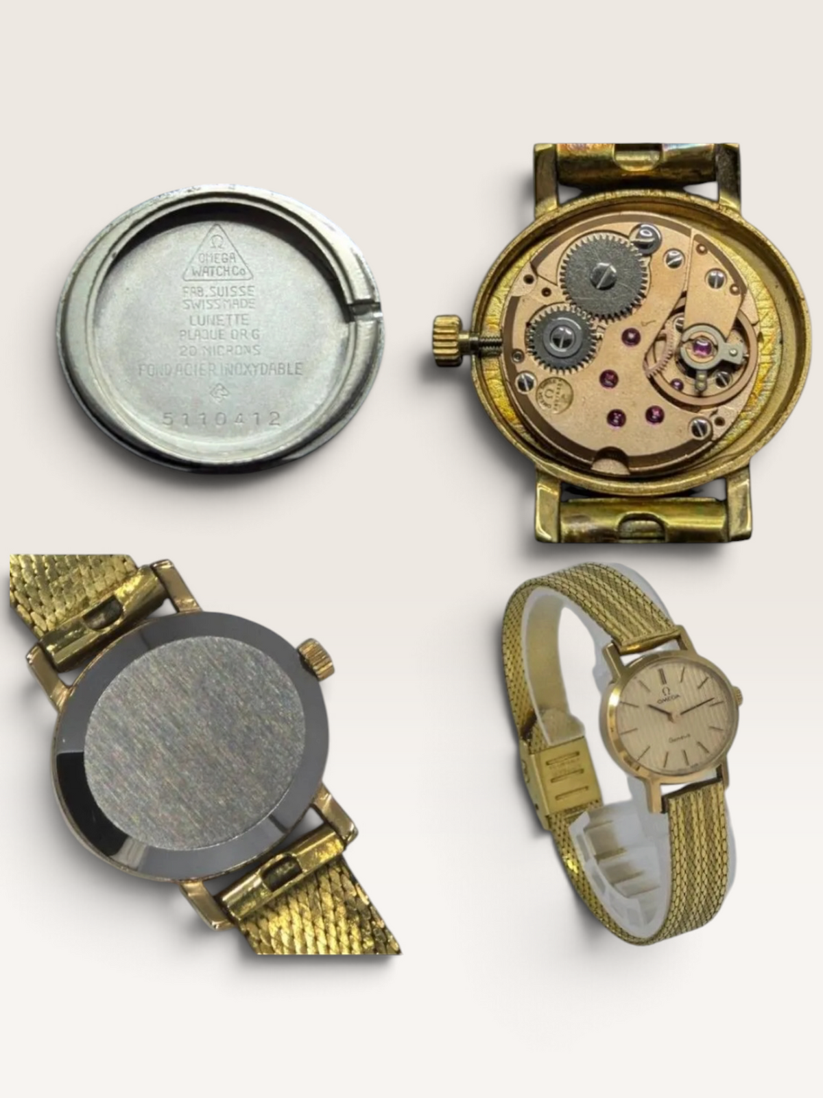 Vintage OMEGA Genève Cal. 625 Manual-Wind Gold-Tone Watch