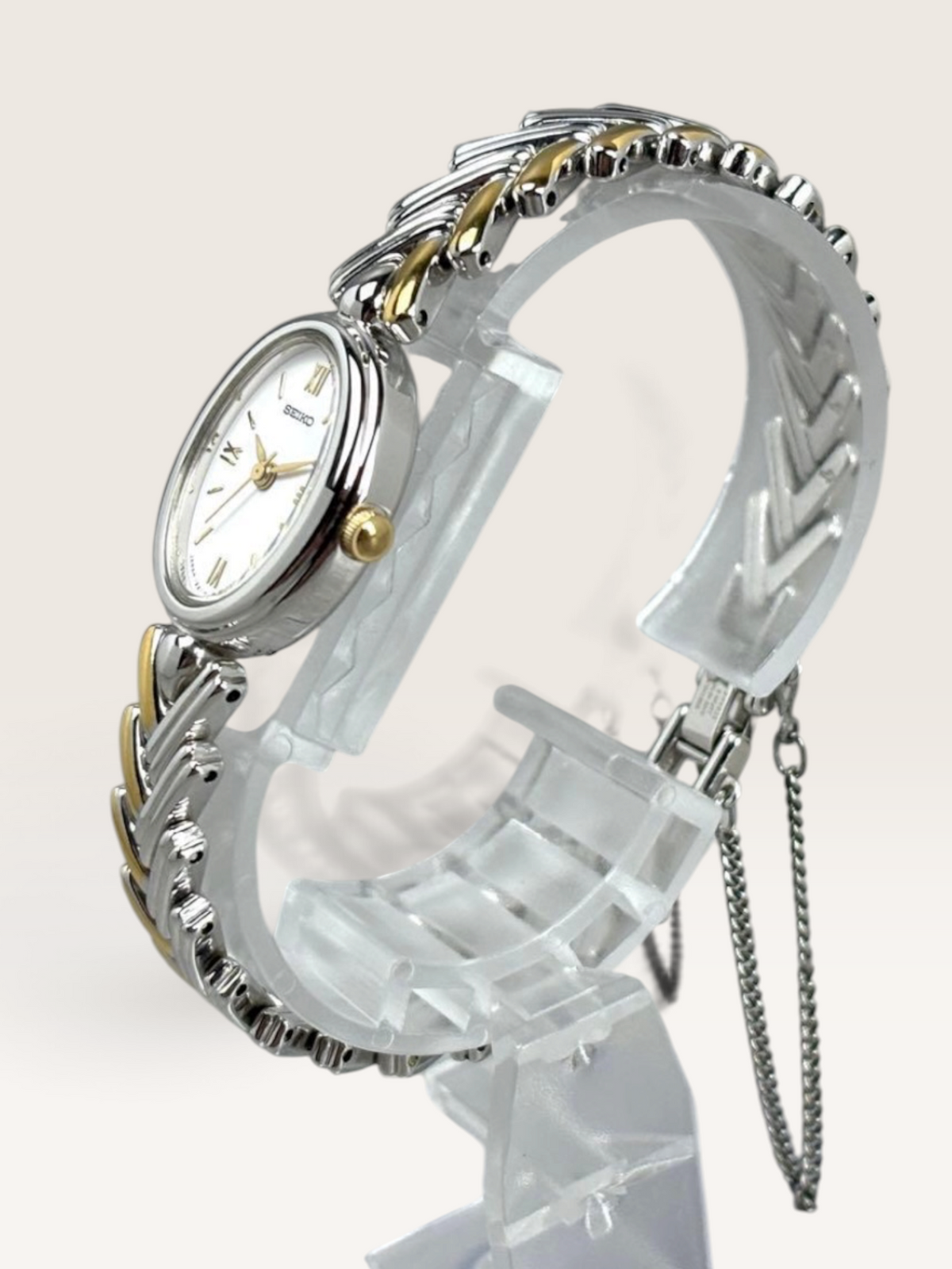 SEIKO Two-Tone Oval Vintage Watch
