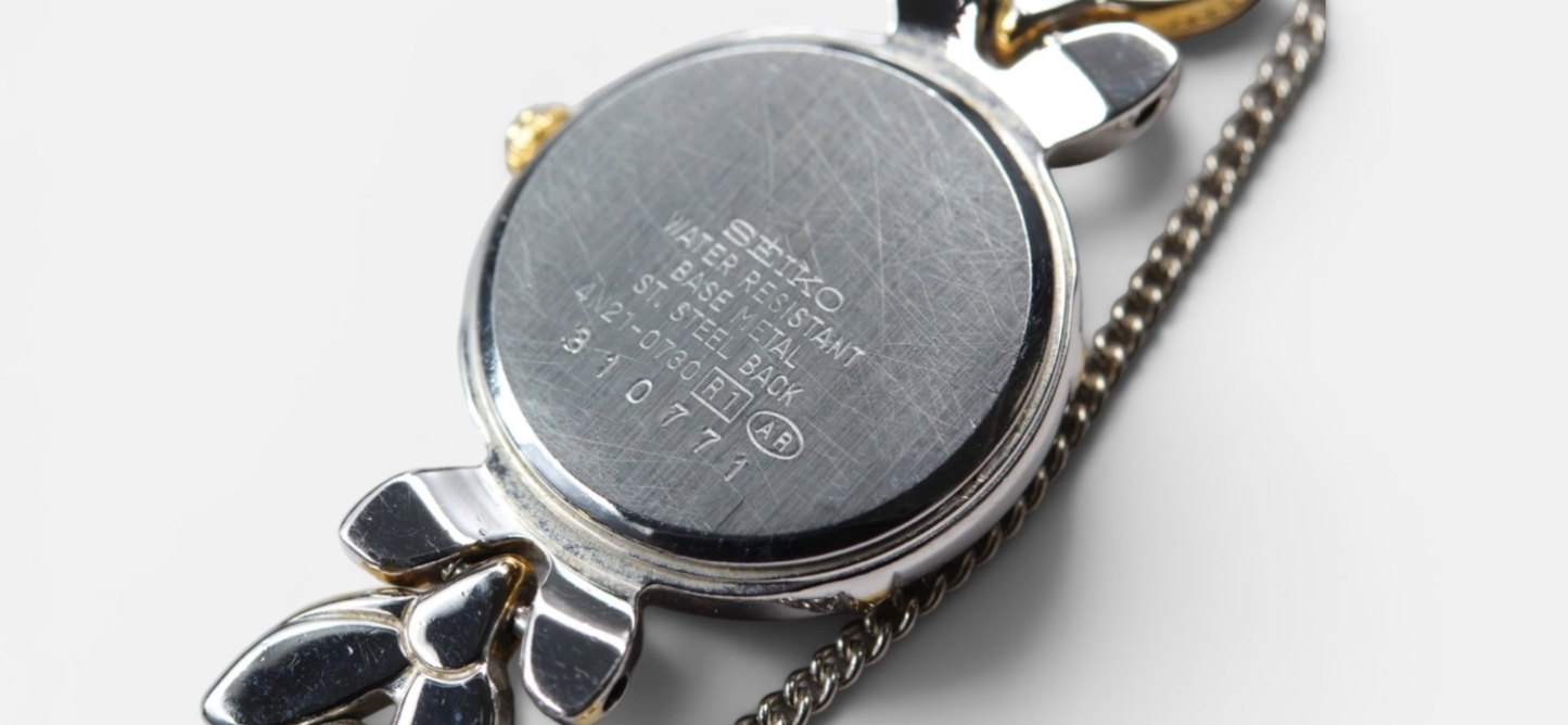 Seiko TISSÉ Laurel-Motif Two-Tone Bracelet Watch