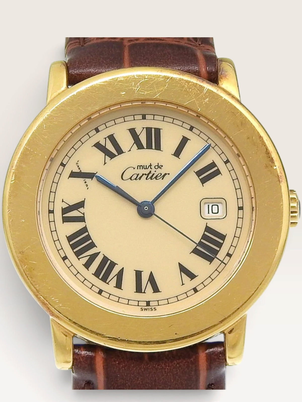 Cartier Must Ronde  — Ivory Dial Vintage Watch