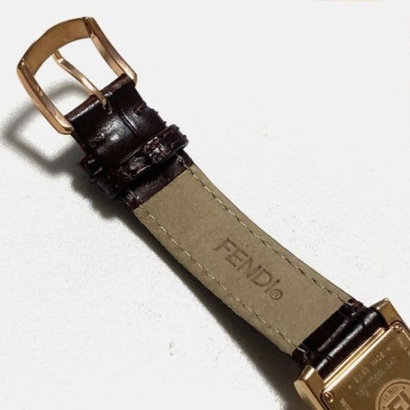FENDI Vintage Watch "Orologi" (12P Diamond, Pink Gold)