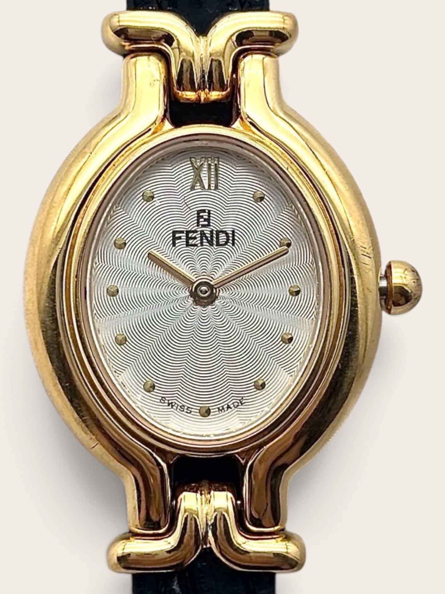 Fendi Oval Watch Black