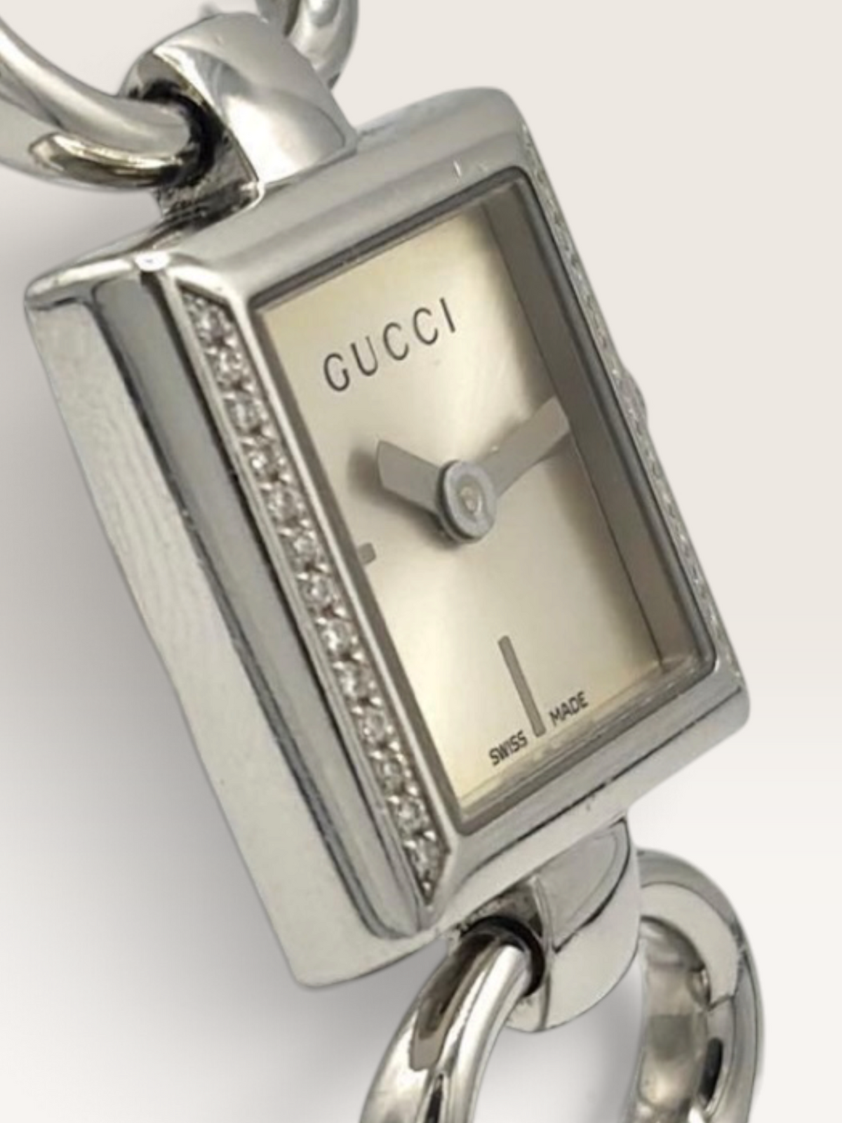 GUCCI Tornabuoni 120 Diamond Vintage Watch