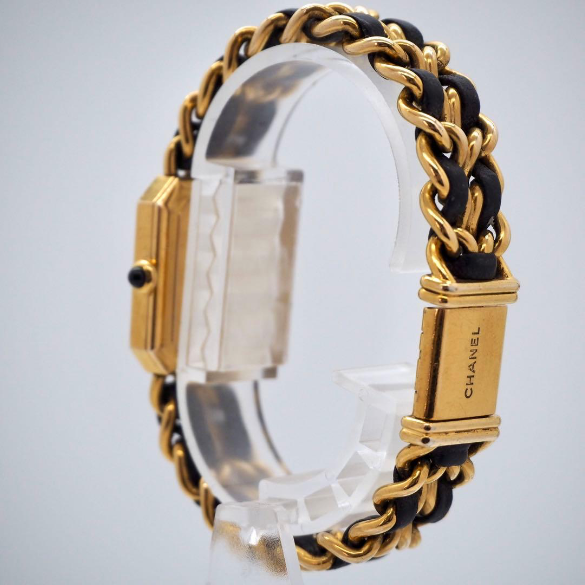 CHANEL Première Vintage Watch — Black Dial × Gold