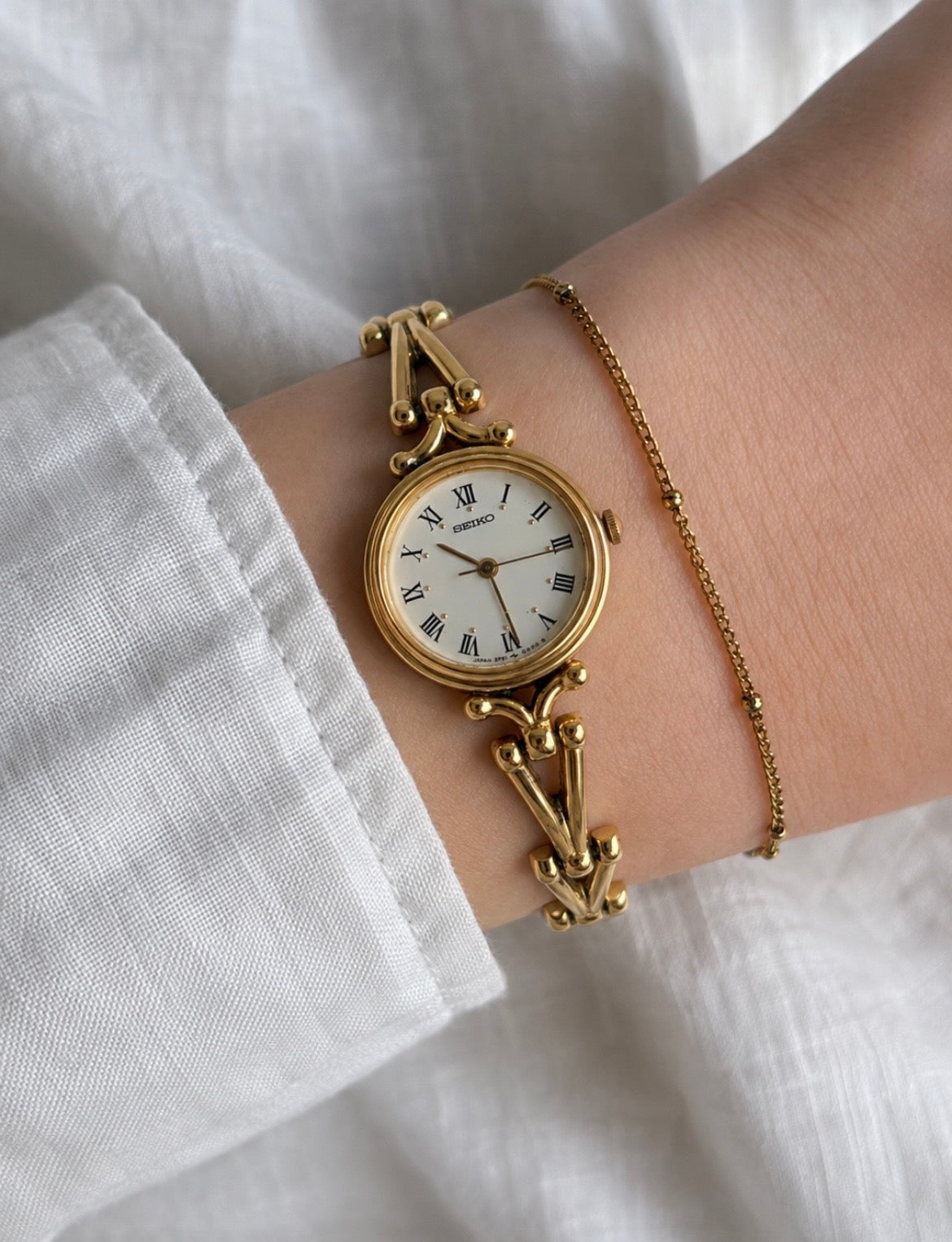 SEIKO Roman Numeral Bangle Watch