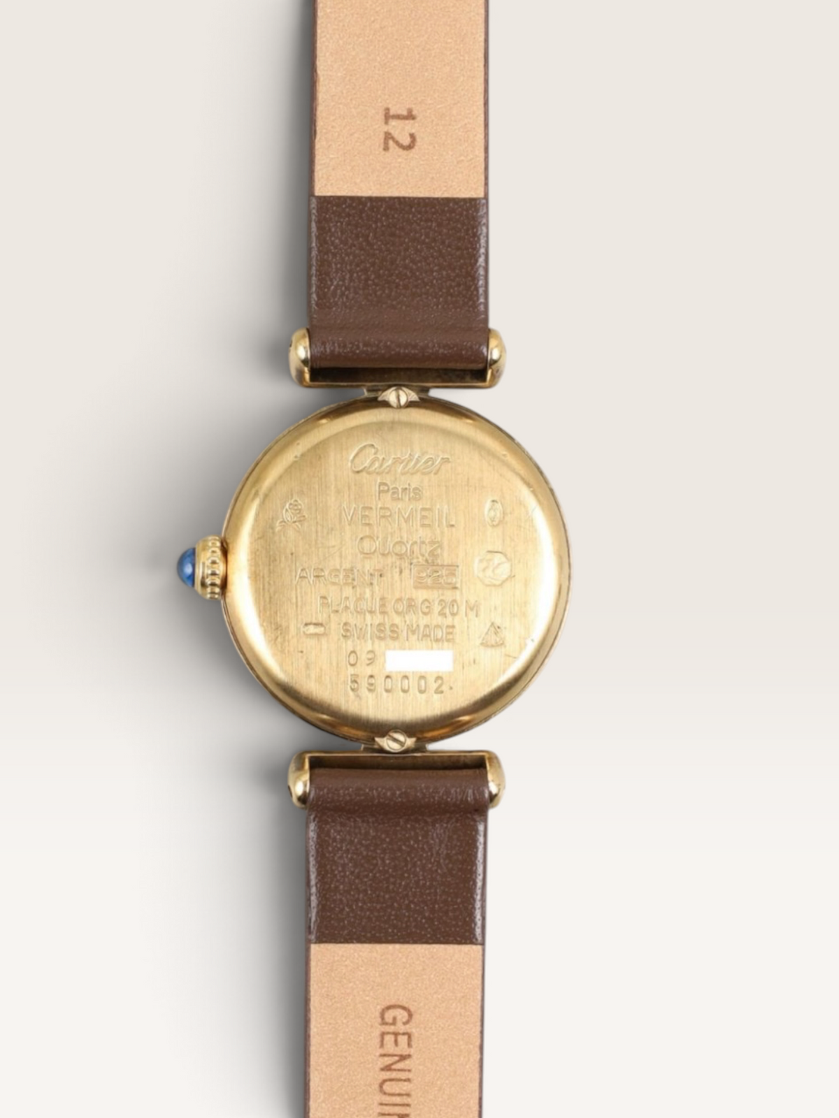 Cartier Must Colisée SM Vermeil Vintage Quartz Watch