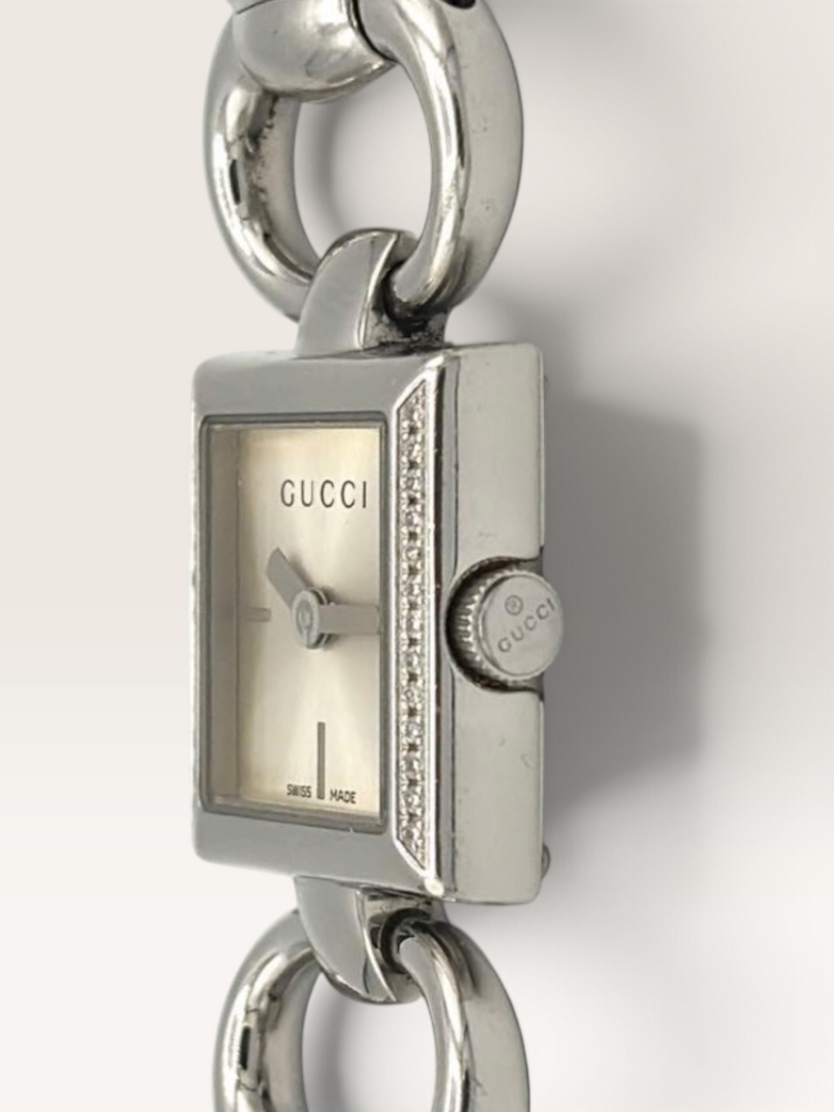 GUCCI Tornabuoni 120 Diamond Vintage Watch