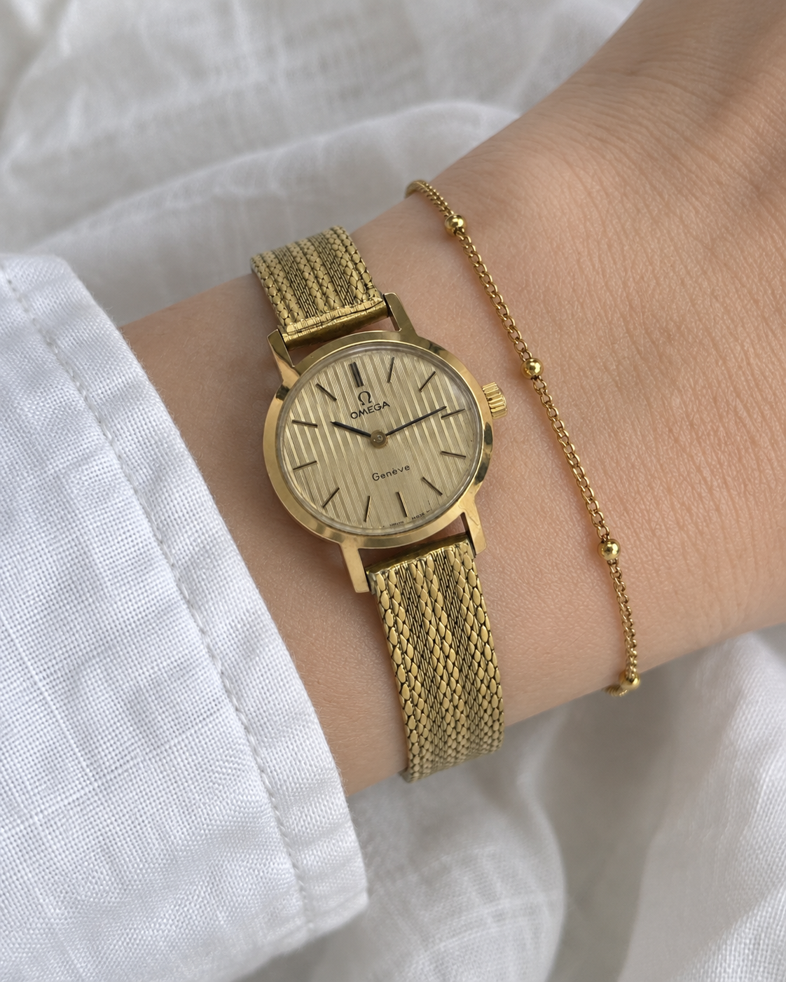 Vintage OMEGA Genève Cal. 625 Manual-Wind Gold-Tone Watch