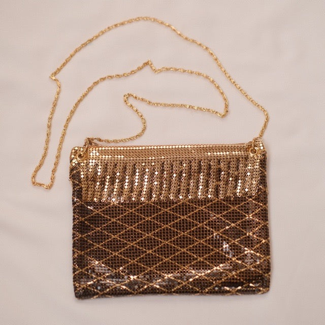 Vintage Australian Gold Mesh Shoulder Bag