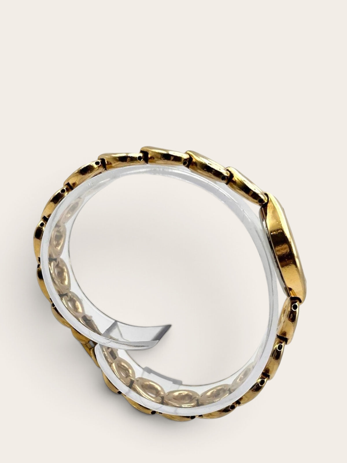 Vintage SEIKO Gold-Tone Heart Link Bracelet Watch