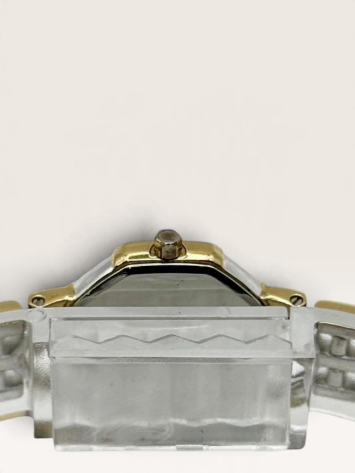 Yves Saint Laurent Octagonal Two-Tone Bracelet Watch