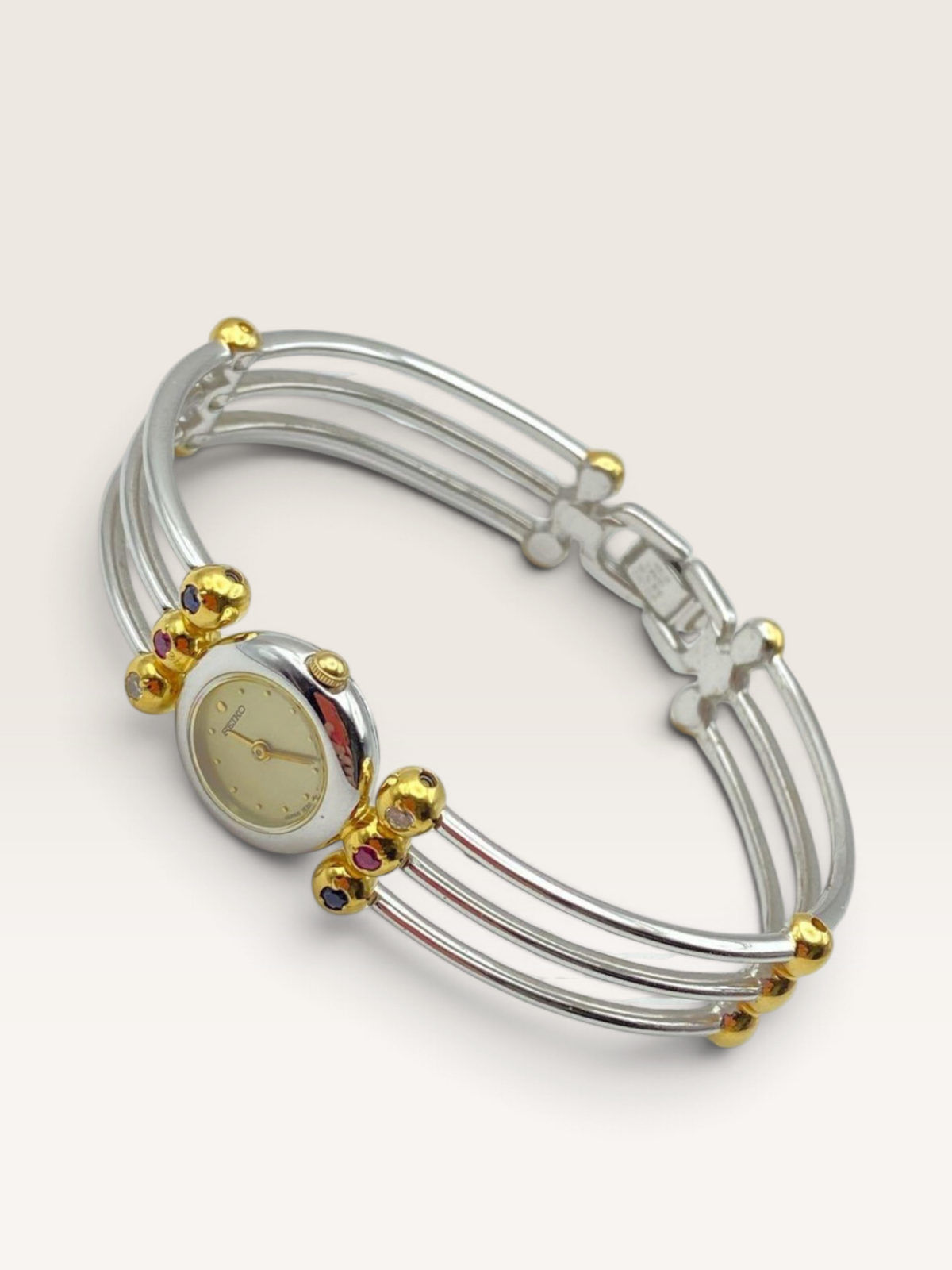 SEIKO Color Stone Bangle Watch