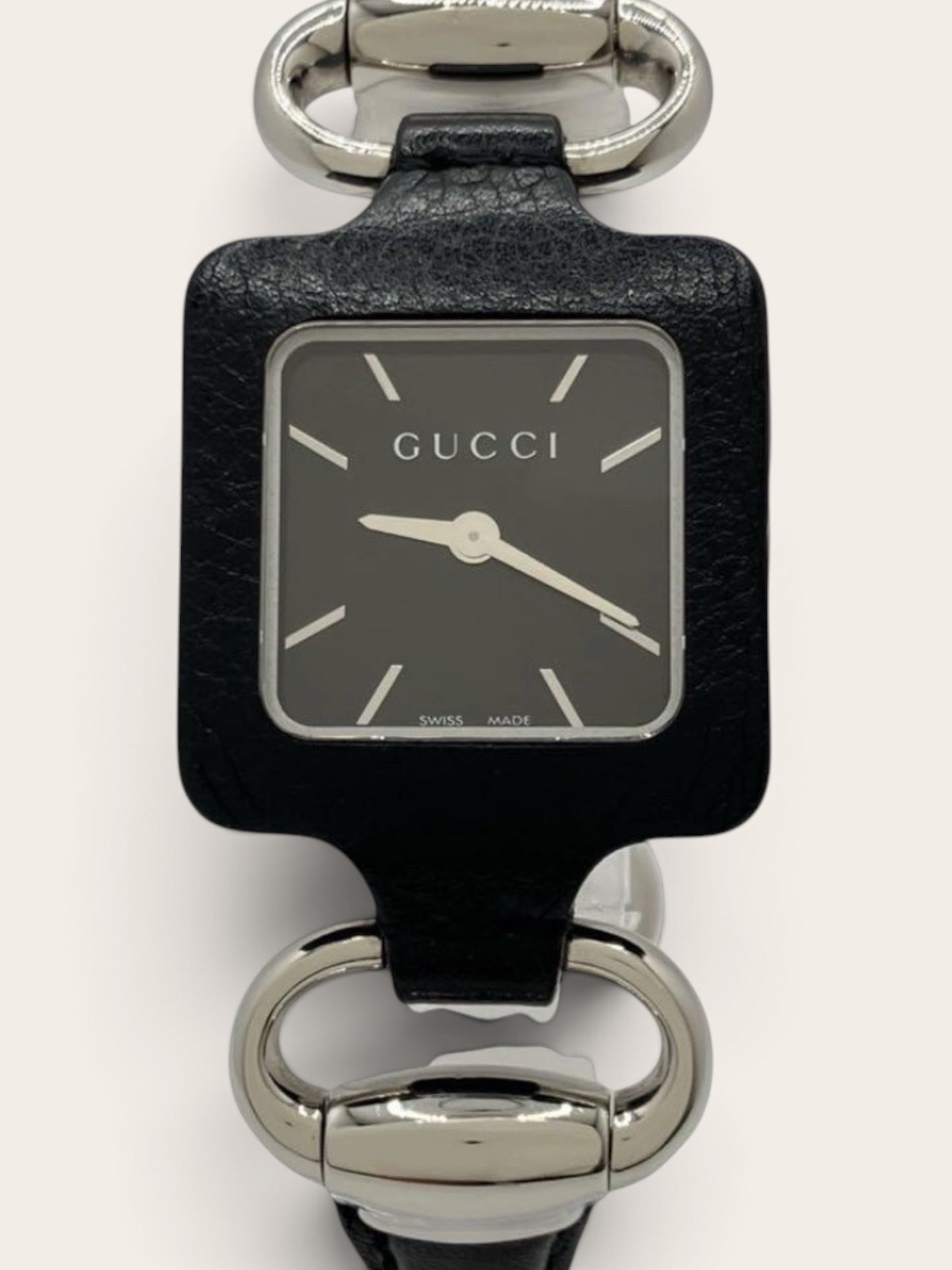 GUCCI  Horsebit Black Dial Watch
