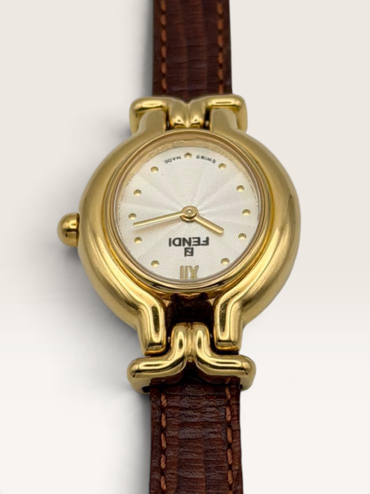 FENDI 640L Chameleon Vintage Quartz Watch with Nine Leather Straps