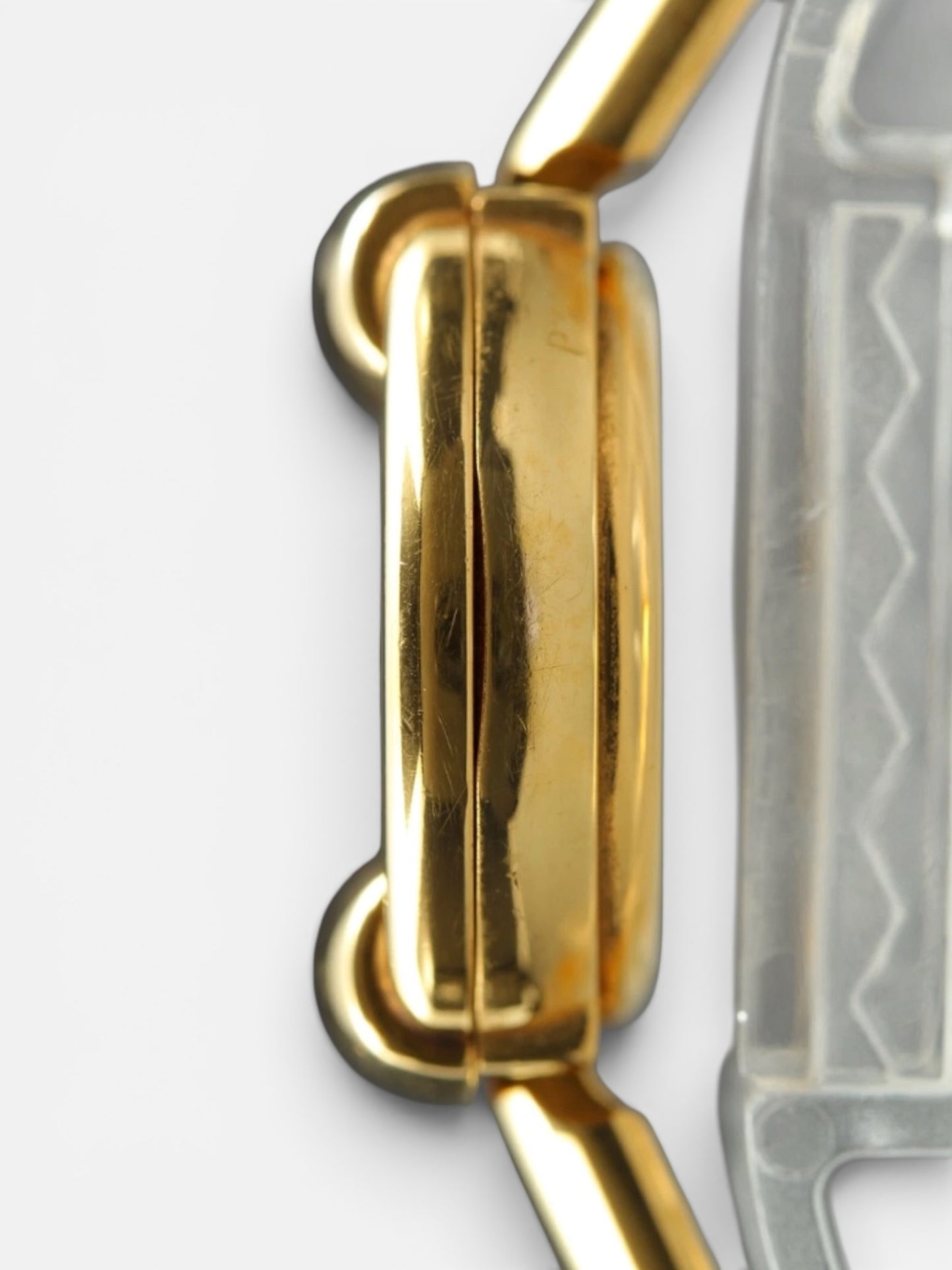 Vintage Gucci White Dial Gold Bangle Watch