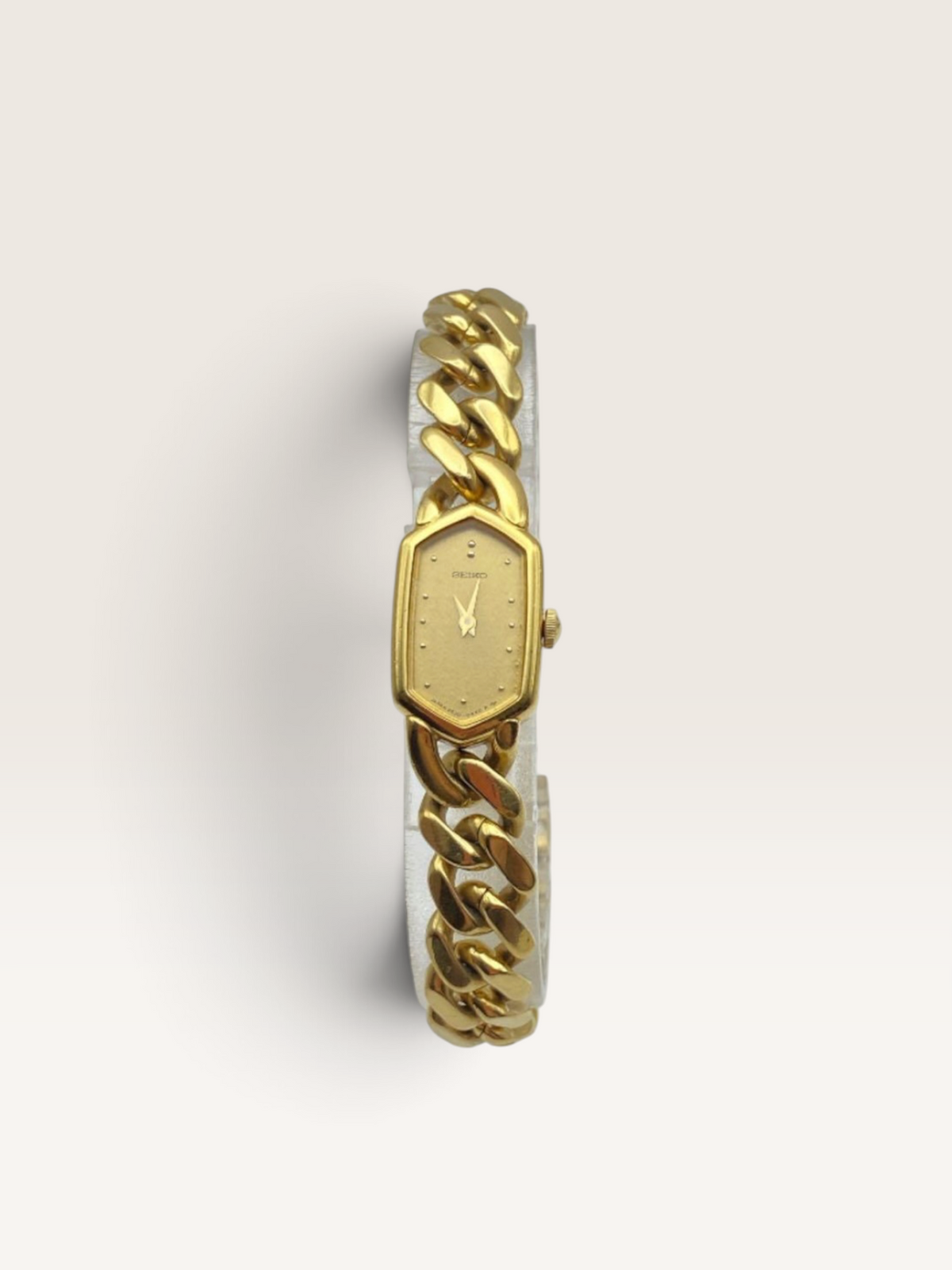 SEIKO Gold-Tone Chain Bracelet Watch