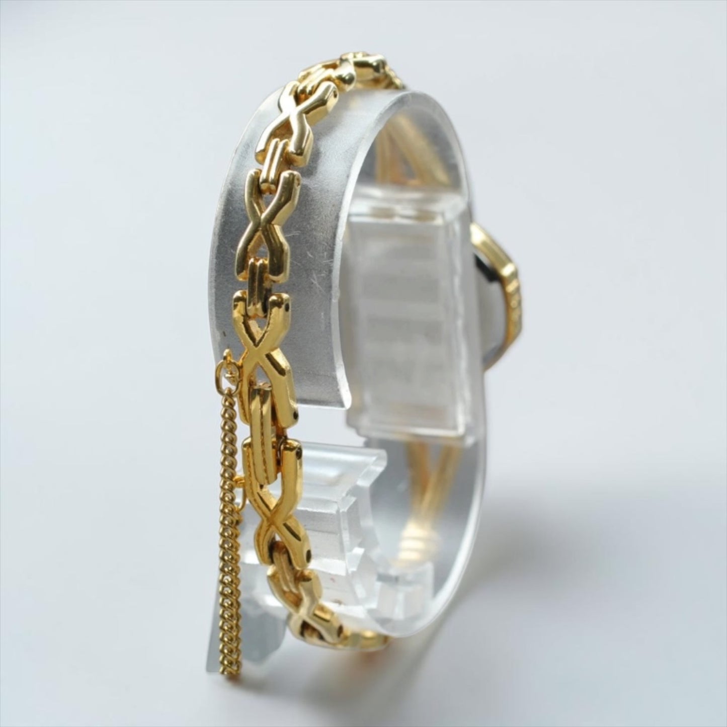 Seiko Quartz Octagonal-Case Gold Bracelet Watch